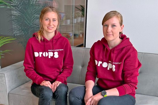 Neu im Drop8-Team in Wollerau: Jona Carina Senz (l.) und Lauren Huber...     (Bild zVg)