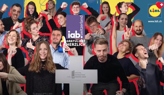 Beim Rennen um den «Digital Marketer Award» hat sich Lidl Schweiz gegen Audi, Emmi und Rivella durchgesetzt...