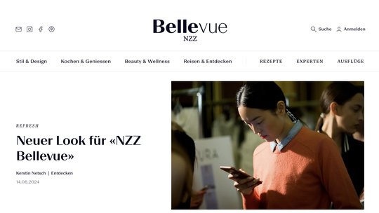 Neu können auf «NZZ Bellevue» Rezepte bewertet und in einer Merkliste gesammelt werden… (Bild: Screenshot bellevue.nzz.ch)