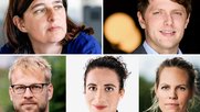 Altbekannte Stimmen in neuem Arbeitsumfeld: Judith Huber, Fabian Urech, Anna Lemmenmeier, Sara Fluck, Samuel Burri (im Uhrzeigersinn)...(Bild: SRF)