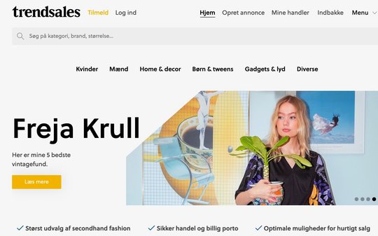 Bei Trendsales in Kopenhagen geht der Verkauf von für Secondhand-Kleider und Lifestyle-Angeboten weiter... 