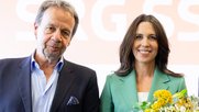 Gilles Marchand und Nachfolgerin Susanne Wille bei der Stabübergabe Anfang November... (Bild: © SRG)