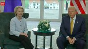 Nach dem Zoll-Deal zwischen EU-Kommissionspräsidentin Ursula von der Leyen und Donald Trump stehen die Digitalgesetze auf der Kippe... (Bild: Screenshot SRF)