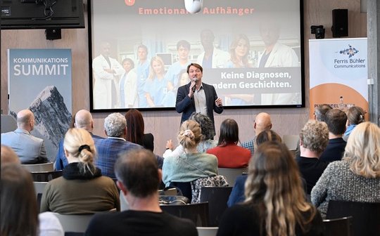 Ferris Bühler hielt einen Vortrag zum Thema «Health-Tainment». Seine Agentur Ferris Bühler Communications ist auch Hauptpartner des Medizin-Kongresses…  (Bild: zVg)