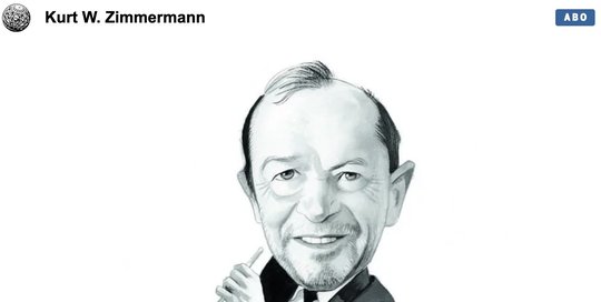 Im «NZZ»-Interview mit Christina Neuhaus lässt Kurt W. Zimmermann kein gutes Haar an seinem ehemaligen Arbeitgeber… (Bild © weltwoche.ch)