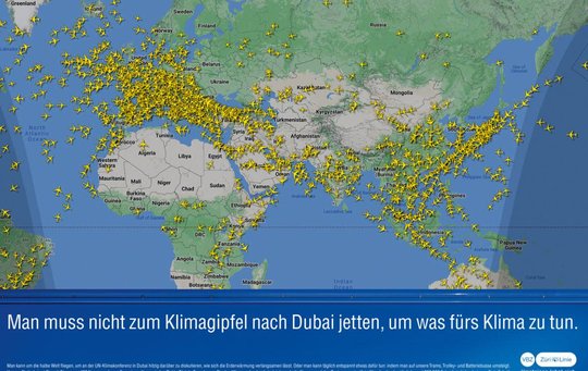 Die VBZ kritisieren die Flugreisen der Teilnehmenden. Nur: Mit dem Tram schaffen es nicht alle nach Dubai...