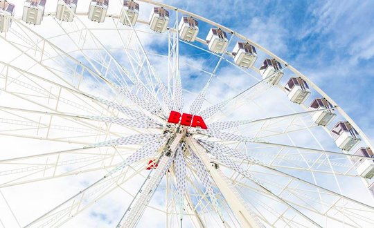 Das Riesenrad dreht sich wieder: Unter dem Strich schaute ein Ebitda-Gewinn von 1,1 Millionen Franken heraus. 2022 war es ein Verlust von 200'000 Franken...       (Bild © Bernexpo Group)