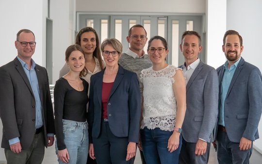 Der PROL-Vorstand (v.l.): Matthias Hassler, Stefanie Krüsi, Nora Fuchs, Präsidentin Anita Schweizer, Pascal Tschamper, Claudia Eugster, Robert Stadler und Dionys Widmer…