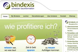 Angebote von Bauprojekten auf bindexis.ch