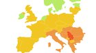 Wirklich «gut» ist die Lage der Medien laut RSF nur in den skandinavischen Ländern, Irland und den Niederlande... (Bild: Screenshot RSF)