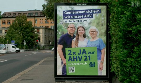 6 von 10 Werbefranken flossen in die Ja-Kampagne, die schon im Mai startete. (Bild Screenshot SRF)