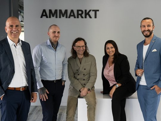 Die neue Geschäftsleitung von Ammarkt in St. Gallen: Carlos Rageth (l.), Remo Bügler, Thomas Engeli, Patrizia Galassi, Danijel Sljivo…               (Bild: zVg.)