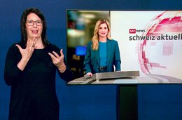 «Schweiz aktuell» wird neu live gebärdet...