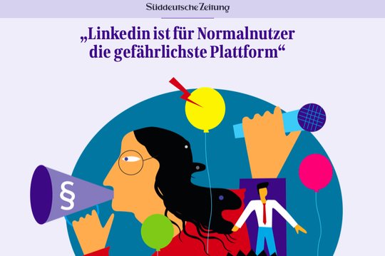 Für die sieben Millionen Linkedin-Nutzenden gibt es laut «Süddeutscher Zeitung» nur 22 deutschsprachige Moderatoren... (Bild: Screenshot SZ)