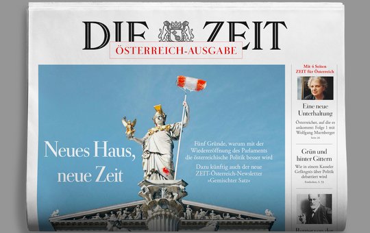 Viel Neues im Osten: Bei der Schweiz-Ausgabe bleibt dagegen alles beim Alten. (Bild © Zeit-Verlag)