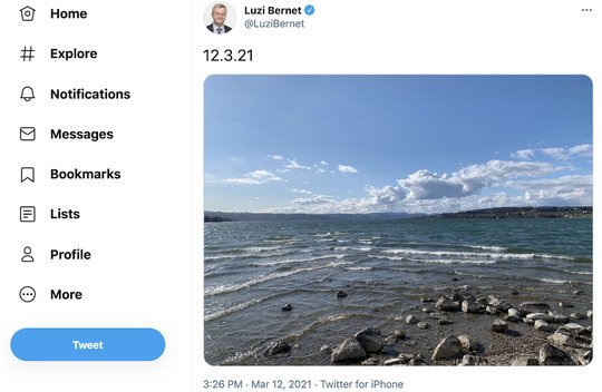 Luzi Bernet hat mit diesem Tweet vom 12. März seine Gemütslage über seine Absetzung als Chefredaktor zum Ausdruck gebracht... (Bild: Screenshot Twitter)