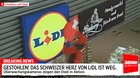 Im Newsflash-Style klaut Denner dem Konkurrenten das Schweizer Herz aus dem Logo... (Bild: Screenshot Klein Report)