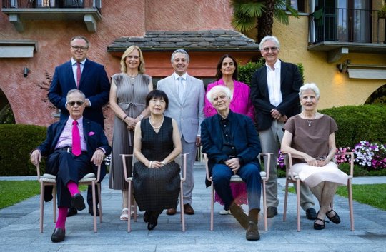 Frank A. Meyer, Atzuko & Adolf Muschg, Lilith Frey (v. l.); Mario Voigt, Ministerpräsident Thüringen, Andrea Lindholz, Vizepräsidentin des Deutschen Bundestages, Bundesrat Ignazio Cassis, Maja Hoffmann, Präsidentin Film Festival, und Andreas Isenschmid...