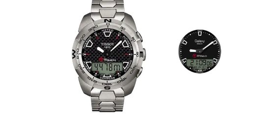 Swatch (links mit Tissot-Modell) fühlt sich von Samsung kopiert... (Bild: Swatch Group/High Court of Justice London)