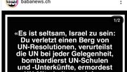 Baba News fällt allen mit Israel-Hass und als Iran-Kuschelmedium auf - nur den Berner Behörden nicht, die weiterhin die Workshops von Baba-News an Berner Schulen finanzieren... (Screenshot KR)