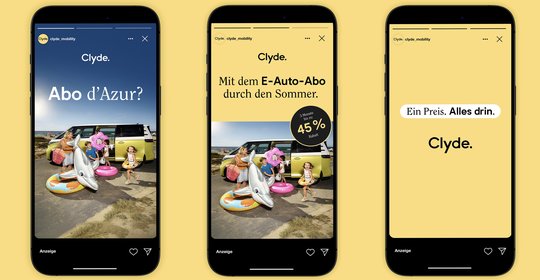 Ingo Zürich hat mit Abo d’Azur, Aboskana und Abonaco das 3-monatige Sommerangebot von Clyde in Visuals umgesetzt... (Bild: Ingo Zürich/zVg)