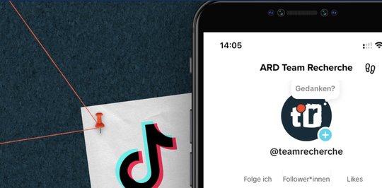 Mit der Plattform «ARD Team Recherche» publiziert ARD auf TikTok Inhalt für Erstwählerinnen und Erstwähler… (Bild: Screenshot ARD)