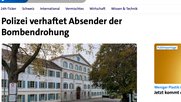 Mitgehangen, mitgefangen: blue News publizierte 2023 telquel diese Falschmeldung von Keystone-SDA... (Bild: Screenshot KR)