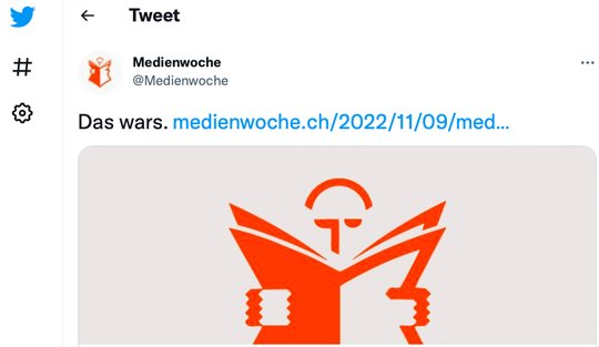 «Das wars»: Die Querfinanzierung durch Kleinanzeigen hat nicht funktioniert. (Bild Screenshot Twitter)