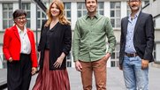 Diese vier werden das Nachfolge-Gremium des heutigen Publikumsrats leiten: Arbela Statovci, Eveline Hipeli, Nicolas Solenthaler und Christof Thurnherr... (v.l.n.r.) (Bild © SRGD)