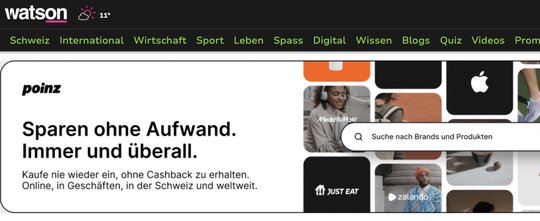 «Wir bringen unser Know-how im Content Marketing ein und verbinden Inhalte mit Reichweite...»  (Screenshot/watson)