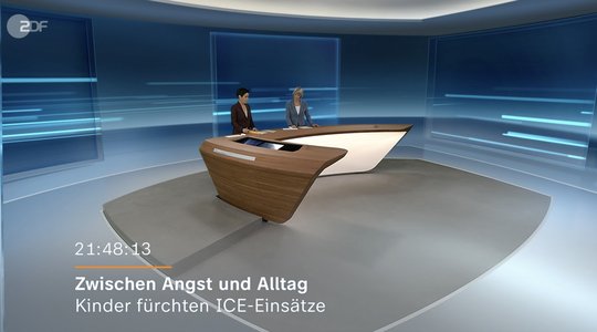 Im «heute journal» vom 15. Februar wurde der Beitrag gezeigt, der von Dunja Hayali (l.) anmoderiert worden ist ... (Bild: Screenshot/ZDF)