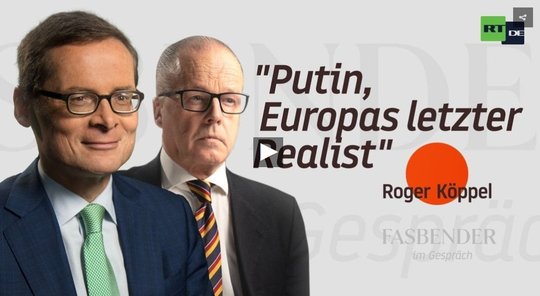 Roger Köppel war schon öfters Gast und Schmeichler auf Putins Propaganda-Kanal im Westen...    (Screenshot von 27. Juni 2021)