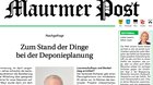 Das Blatt wird zur reinen Gemeindepublikation «mit Forumscharakter»...     (Bild: Screenshot KR)