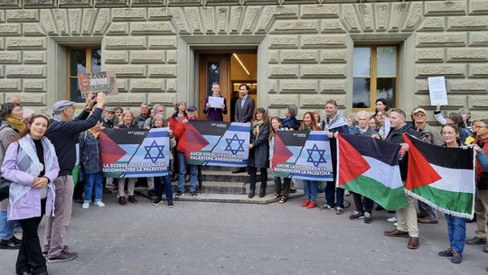 «Nur durch die Zwei-Staaten-Lösung kann die Region Frieden finden», betont Initiant Thomas Meyer... (Bild: zVg)