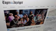 Der Onlineauftritt des «Tages-Anzeigers» wird von nur 11 Prozent der Befragten wöchentlich aufgerufen...