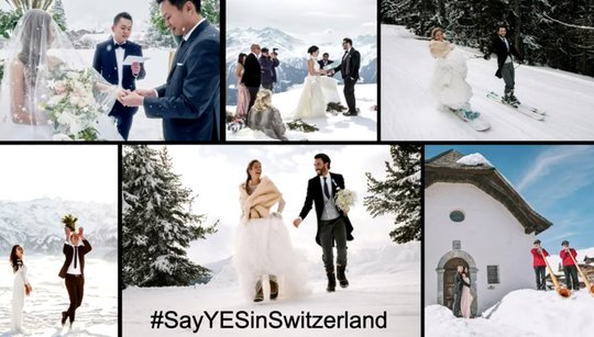 #SayYESinSwitzerland: Schweiz soll nun auch gezielt im Bereich Hochzeitstourismus vermarktet werden...