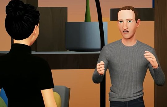 Mark Zuckerberg als Avatar im Streaming seiner «Meta Connect 2022»...           (Screenshot) 