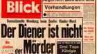 Crime sells: Schlagzeile auf der ersten «Blick»-Frontseite vom 14. Oktober 1959... (Bild: Screenshot blick.ch)