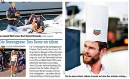 Auch auf dem Bild sehr präsent: Tag Heuer