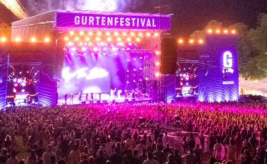  «Uns verbindet nicht nur die Leidenschaft für Musik und Kultur, sondern auch die Tramlinie 9», sagt Gurtenfestival-Chef Rolf «Bobby» Bähler. (Bild Twitter Bernexpo)