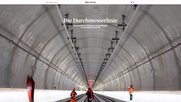 Die Startseite der Online-Geschichte über die Durchmesserlinie.