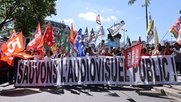 Demonstration in Paris gegen die Abschaffung der Rundfunkgebühren...           (Bild: TF1)