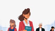 Frauen fehlen komplett auf der Führungsebene bei Job Cloud, ausser bei «Erklär»-Videos oder Comics-Illustrationen, wo sie gar in der Mehrzahl sind...