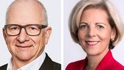 Der scheidende NZZ-Verwaltungspräsident Etienne Jornod und seine designierte Nachfolgerin Isabelle Welton…         (Bild: zVg)