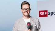 Olivier Borer moderiert «Veloclub» (Bild: SRF)