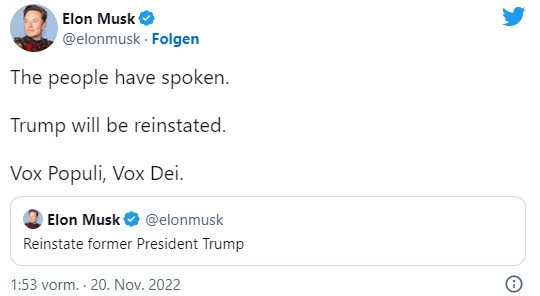 Elon Musk macht keinen Hel mehr aus seiner politischen Gesinnung...