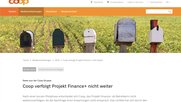 «Das Umfeld hat sich durch den verschärften Wettbewerb in der Finanzbranche in den vergangenen Monaten gewandelt»… (Bild: Screenshot coop.ch)