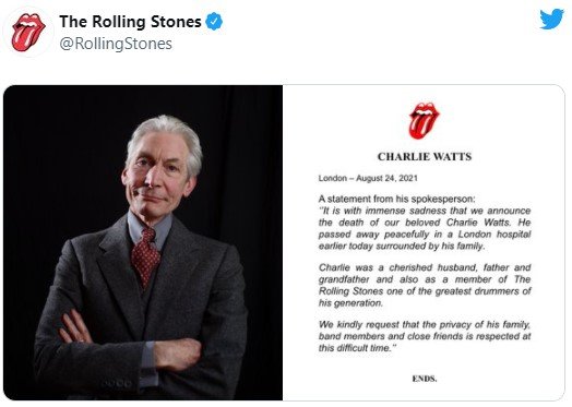 50 Jahre lang prägte Charlie Watts den Rhythmus einer Generation...