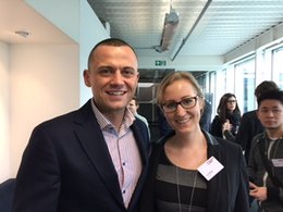 Goce Nikoloski und Lisa Wege am Seminar