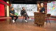 BLAY mit Marc Sway und Bligg ist zu Gast in der ersten Ausgabe von Pät Schreibers neuer Talkshow...          (Bild: Auftanken.TV)